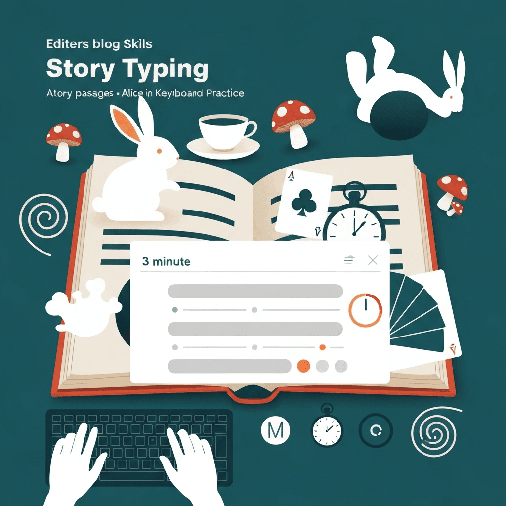 Typing Alice in Wonderland by Chapter: Story Library Book Mode Step by Step — Story typing — Type Faster