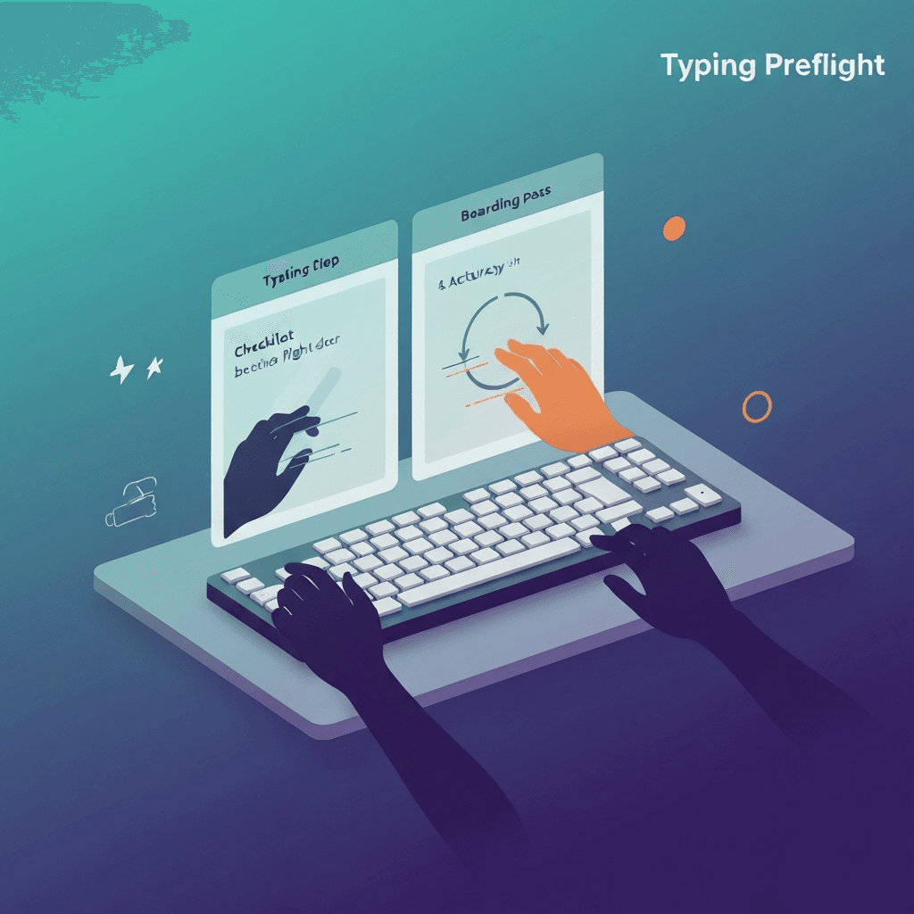 Typing Preflight Boarding Pass: When You Are Ready to Benchmark — Typing Preflight — Type Faster