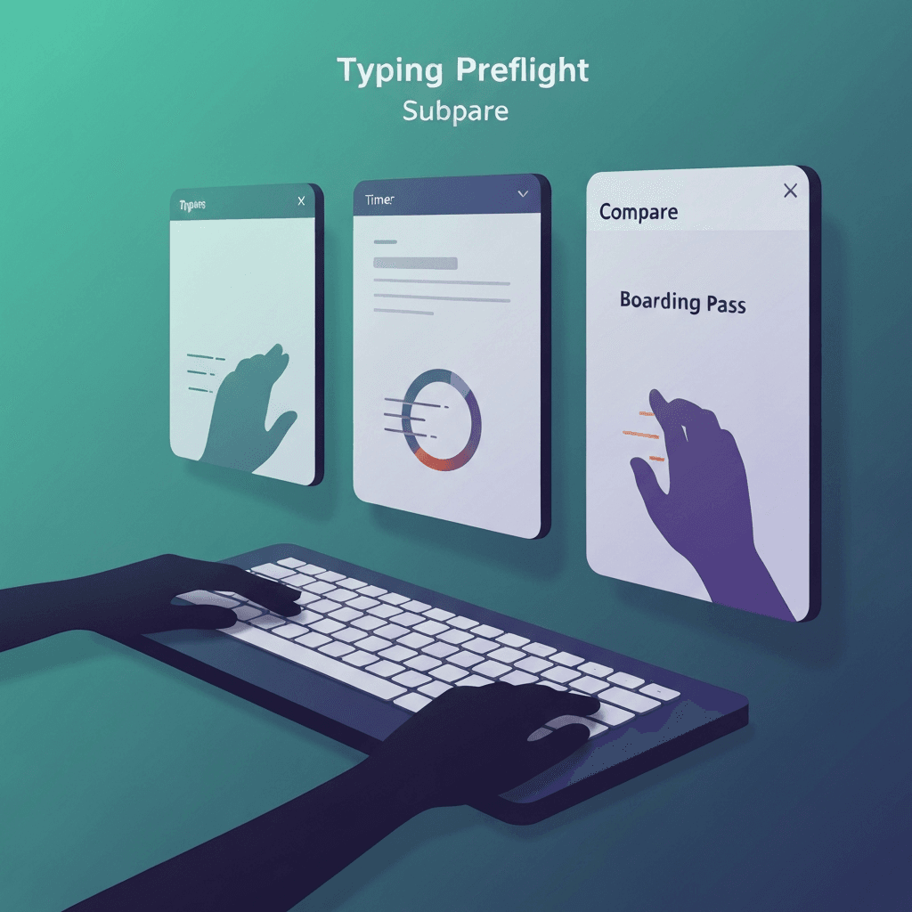 Typing Preflight vs Running Single Keyboard Labs — Typing Preflight — Type Faster