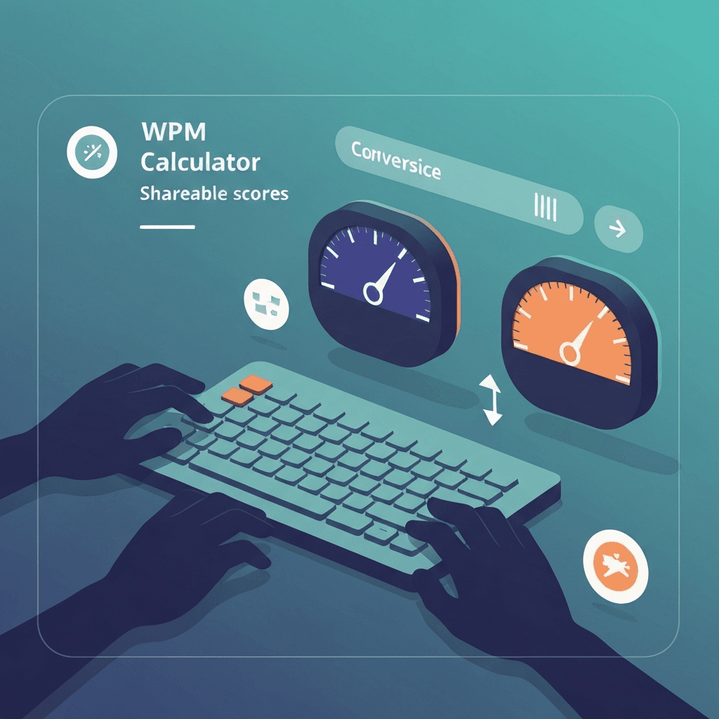 Typing Speed Calculator WPM: From Raw Counts to a Shareable Score — WPM Calculator — Type Faster