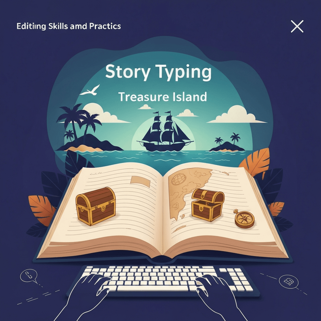 Typing Treasure Island by Chapter: How Story Library Book Mode Works — Story typing — Type Faster