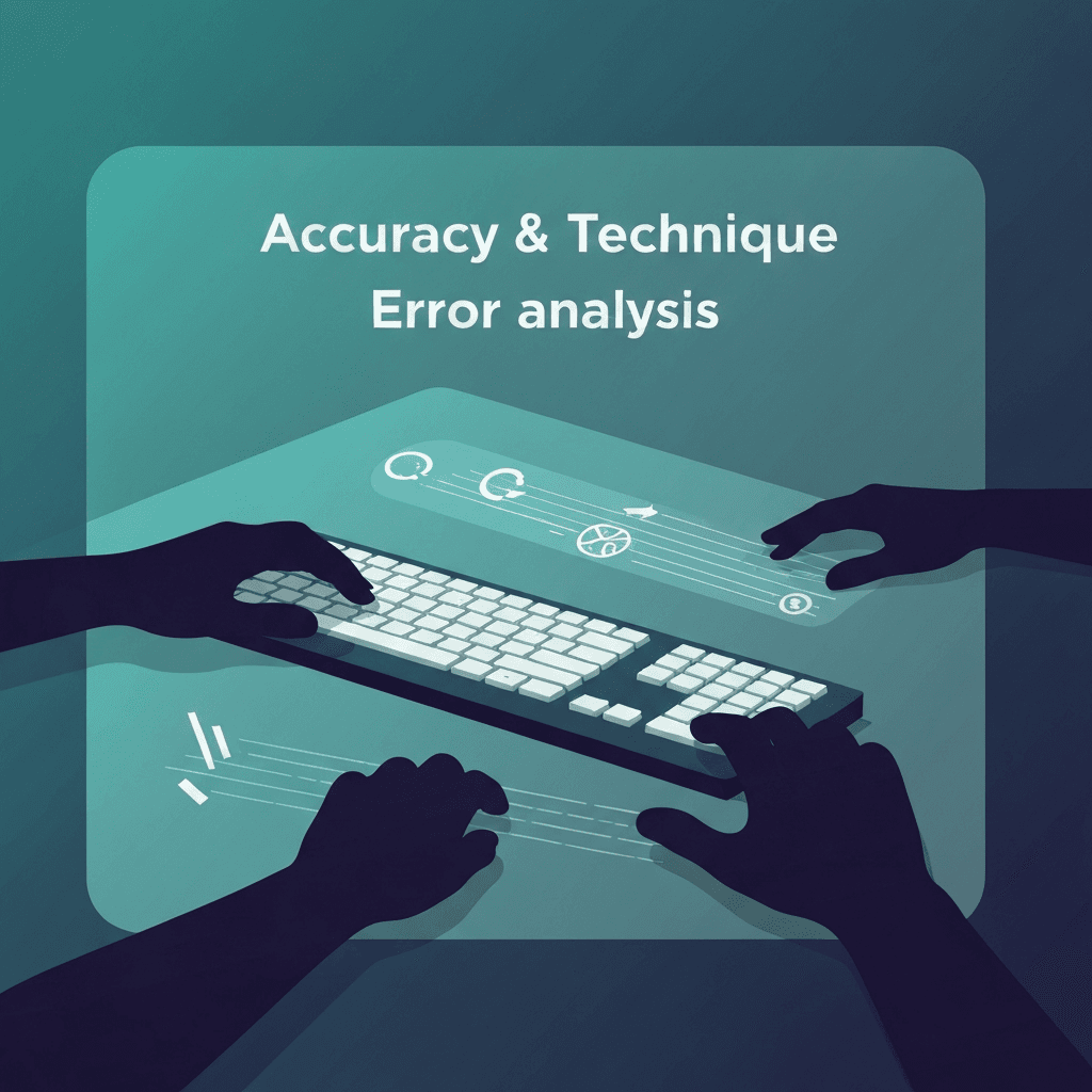 Illustration. A Typing Typo Triage System That Works — Accuracy & Technique — Type Faster