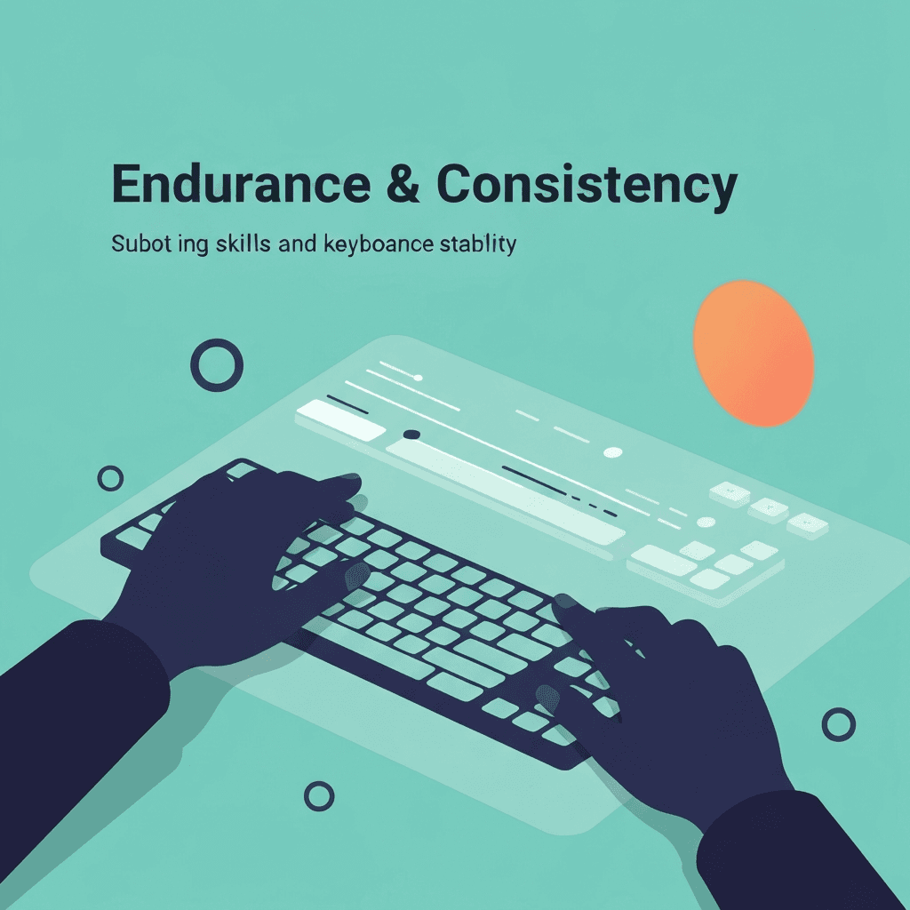 Illustration. Build a Weekly Consistency Score for Typing — Endurance & Consistency — Type Faster