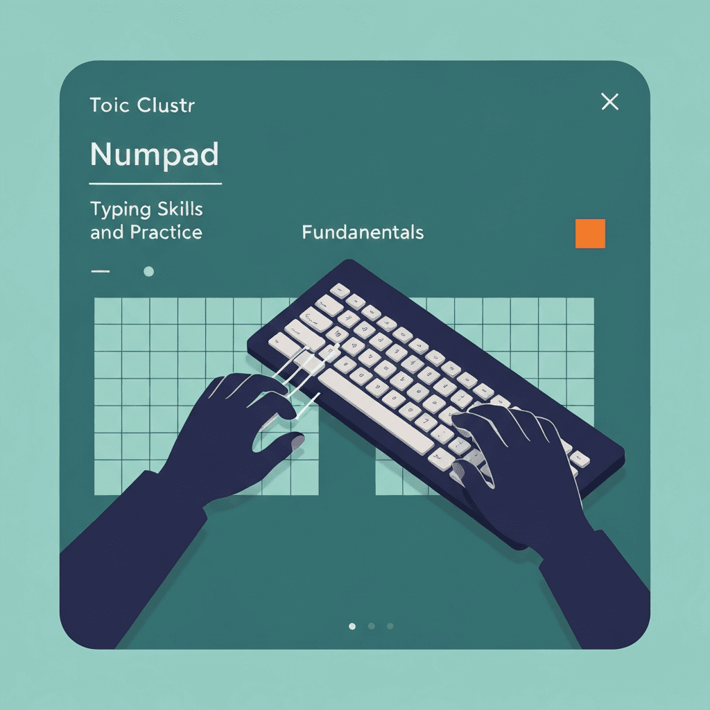 Illustration. What Is 10 Key? Numpad Basics for Data Entry Typing Tests — Numpad — Type Faster