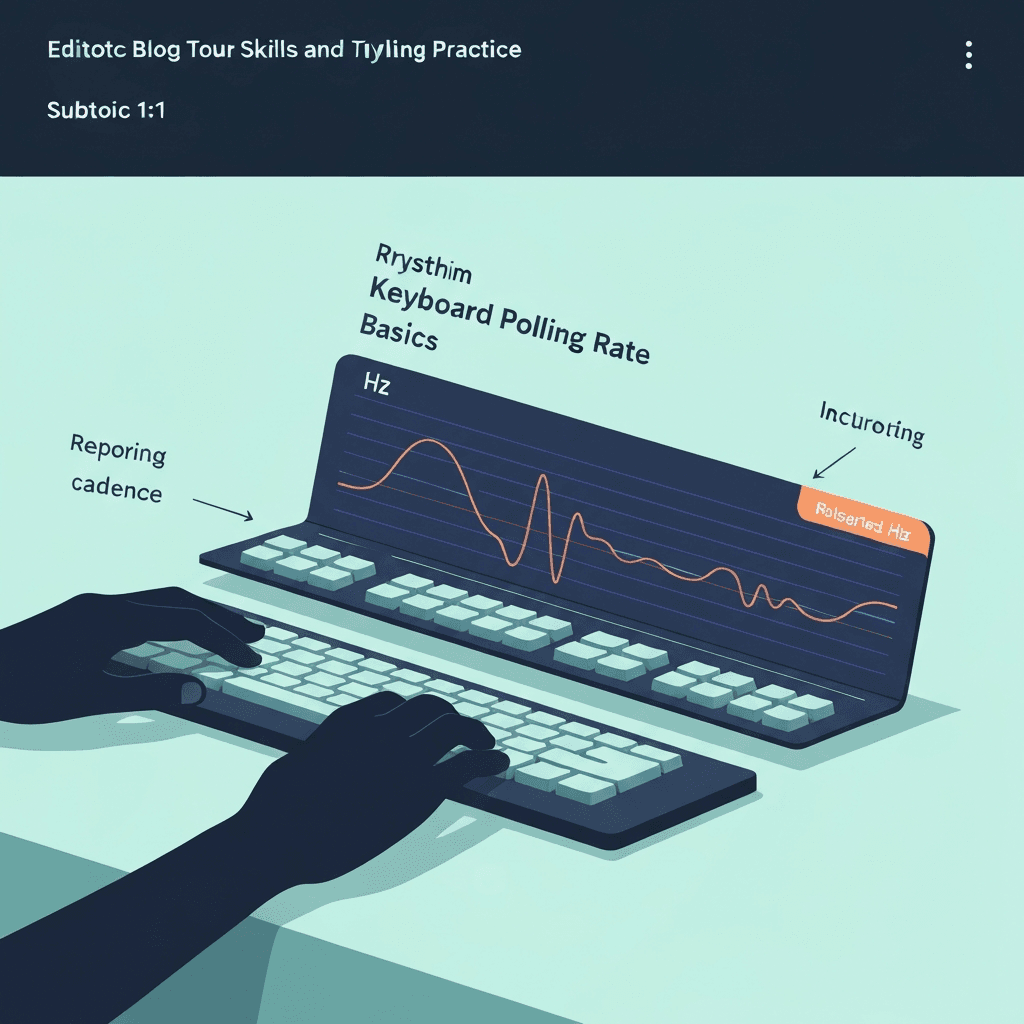 Illustration. What Is Polling Rate on a Keyboard? A Typist-Friendly Explanation — Keyboard Polling Rate — Type Faster