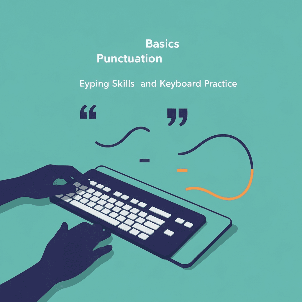Illustration. What Is a Punctuation Typing Test? — Punctuation — Type Faster