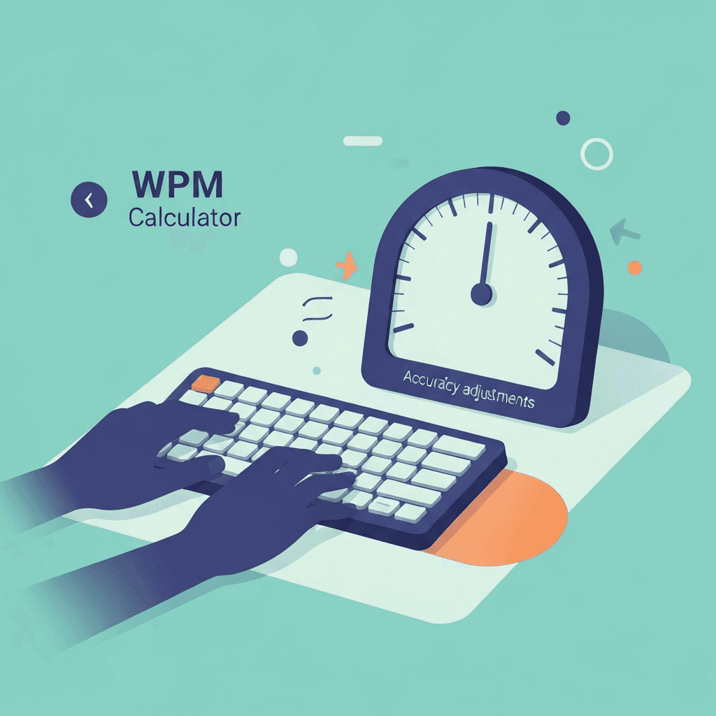 Illustration. WPM Accuracy Calculator: Gross Speed Is Not the Whole Story — WPM Calculator — Type Faster