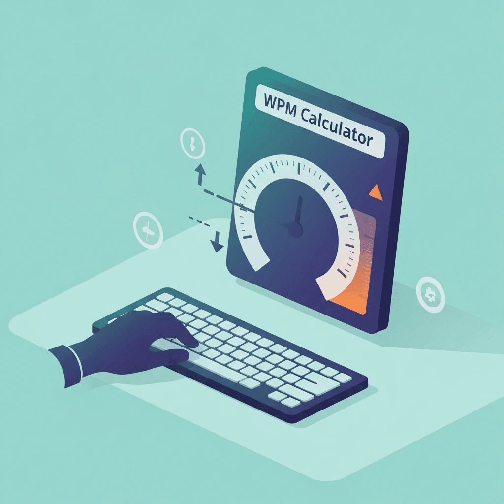 Illustration. WPM Calculator Test: Re-score an Attempt Without Retyping the Passage — WPM Calculator — Type Faster