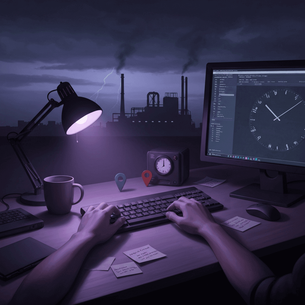 Atmospheric capstone scene for Metal Gear five-minute finale drills with no readable text